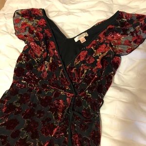 Velvet Floral Dress
